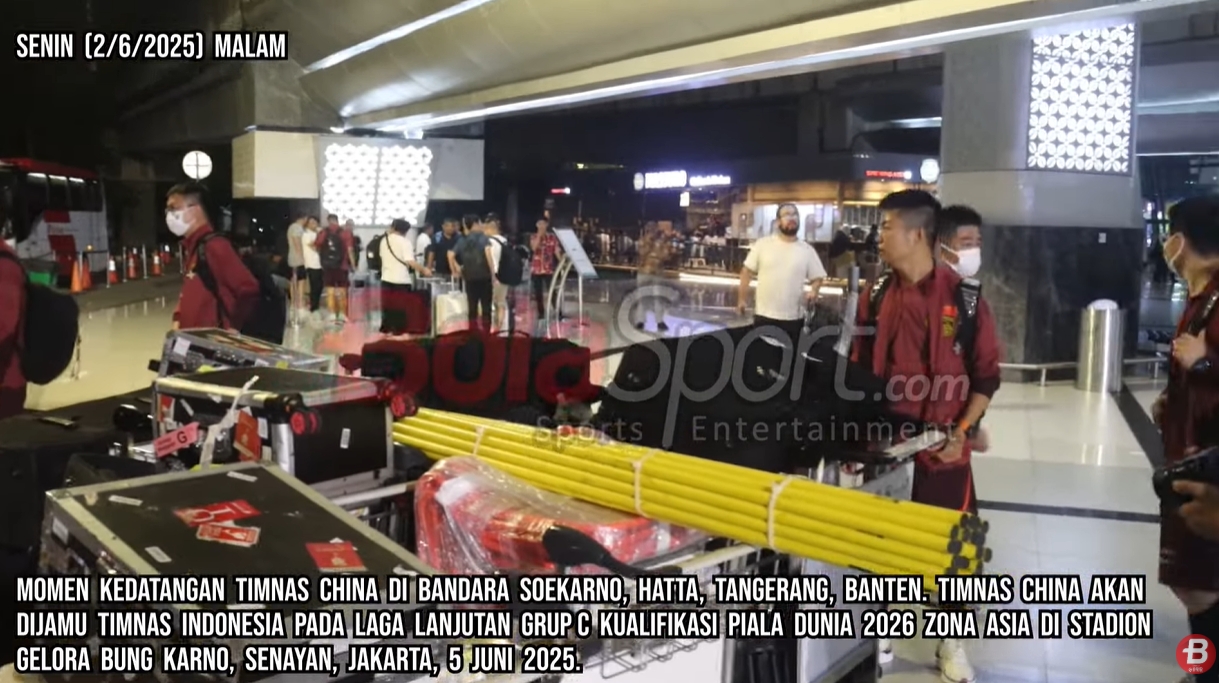 印尼媒體9分鐘跟拍國足抵達視頻，不由感嘆：裝備齊整！