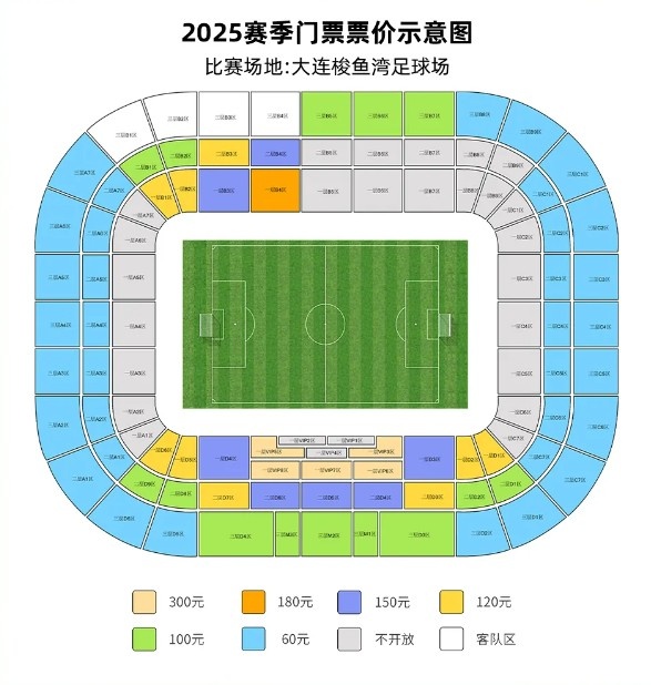 大連英博vs梅州客家票務公告：明天14點開票，票價60元-300元