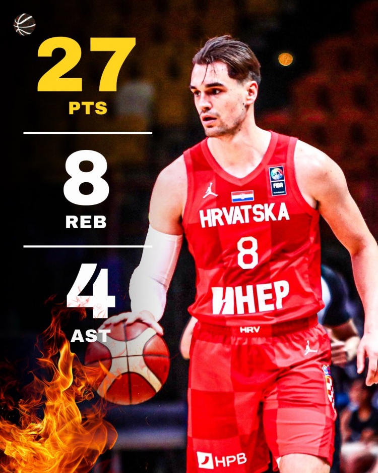 世界杯歐洲區(qū)預選賽克羅地亞大勝挪威 海佐尼亞27+8 薩里奇10分